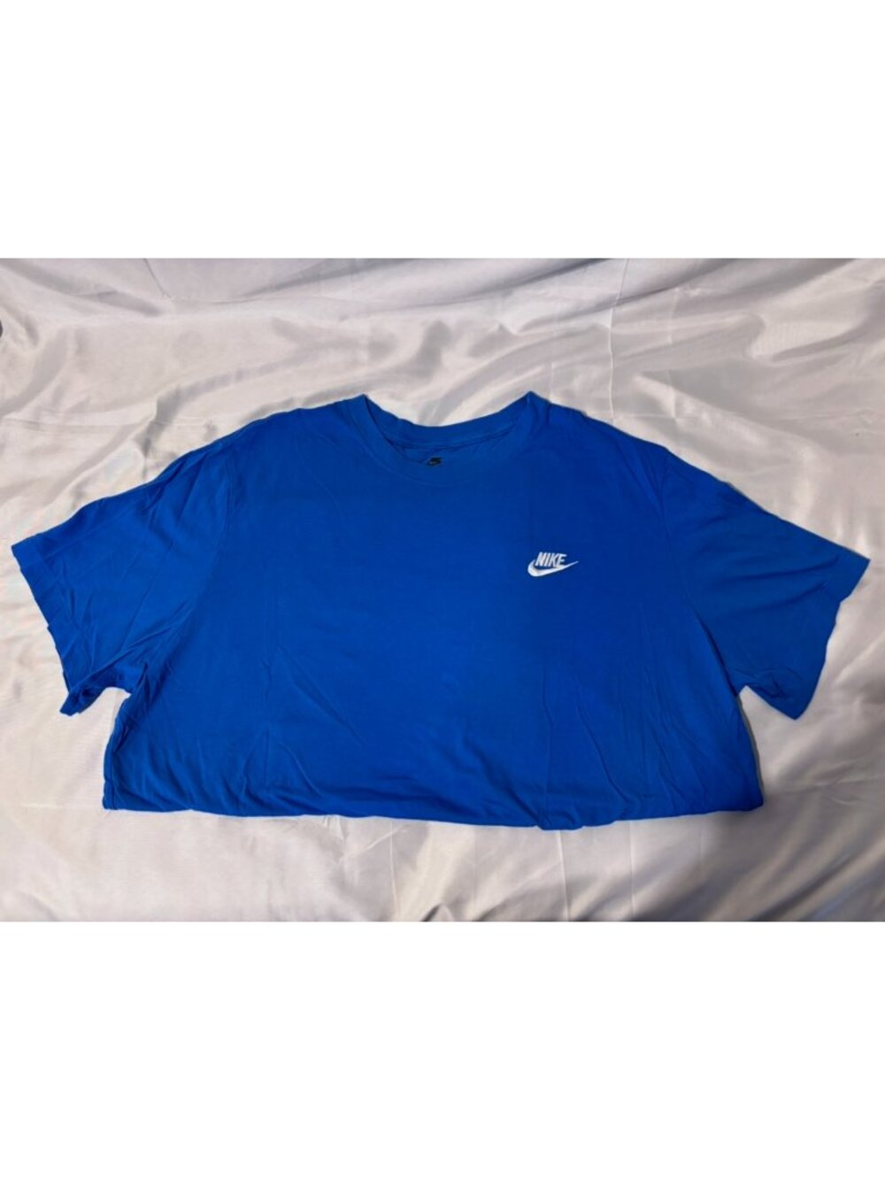 Nike The Nike Tee Blue Embroidered Logo T-Shirt – XXL